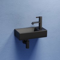 Раковина Ceramicanova Element 41 L CN6051LMB Черная матовая фарфор подвесная