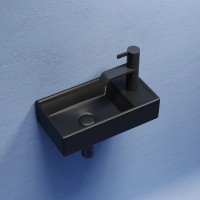 Раковина Ceramicanova Element 41 L CN6051LMB Черная матовая фарфор подвесная