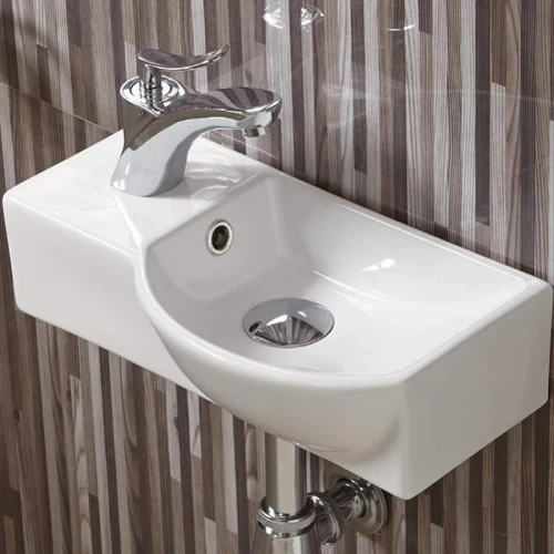 Раковина WeltWasser Aisbach 7940 GL-WT L 40 10000008686 Белая глянцевая