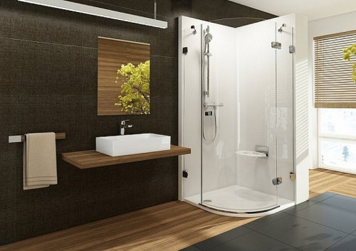 Душевой уголок Ravak Brilliant BSKK3-90 90х90 R 3UP77A00Y1 профиль Хром стекло Transparent