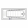 Акриловая ванна Whitecross Wave Slim 160x80 0111.160080.100.NANO.CR с гидромассажем