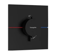 Смеситель для душа Hansgrohe ShowerSelect Comfort E 15574670 с термостатом цвет Черный матовый