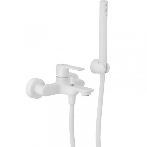 Смеситель для ванны Remer Energy EY02BO Белый матовый латунь на стену