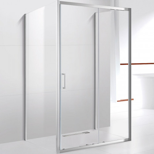 Душевой уголок Cezares Molveno 160x90 MOLVENO-AH-12-160/90-C-Cr-IV профиль Хром стекло прозрачное