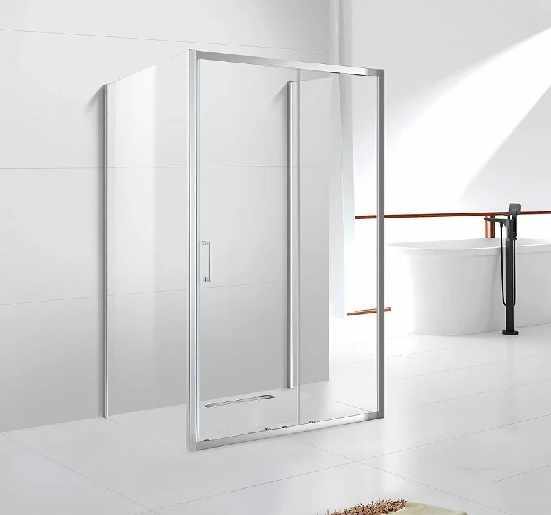 Душевой уголок Cezares Molveno 160x90 MOLVENO-AH-12-160/90-C-Cr-IV профиль Хром стекло прозрачное