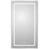 Зеркало BelBagno Kraft 50 SPC-KRAFT-500-900-LED-TCH-WARM с подсветкой Сатин с сенсорным выключателем и подогревом стекло