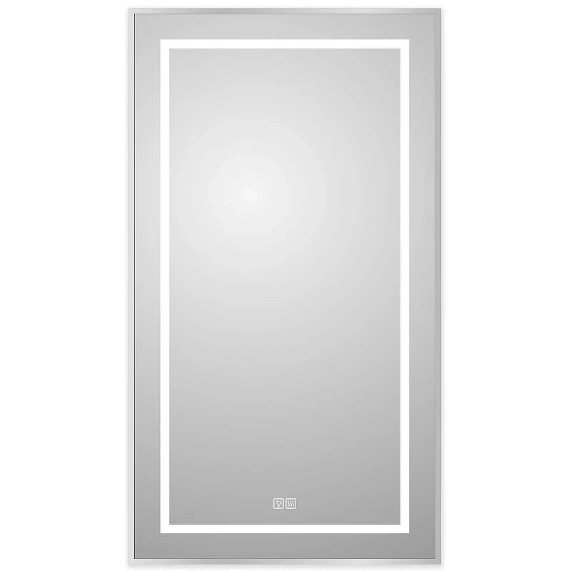 Зеркало BelBagno Kraft 50 SPC-KRAFT-500-900-LED-TCH-WARM с подсветкой Сатин с сенсорным выключателем и подогревом стекло
