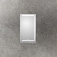 Зеркало BelBagno Kraft 50 SPC-KRAFT-500-900-LED-TCH-WARM с подсветкой Сатин с сенсорным выключателем и подогревом стекло