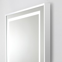 Зеркало BelBagno Kraft 50 SPC-KRAFT-500-900-LED-TCH-WARM с подсветкой Сатин с сенсорным выключателем и подогревом стекло