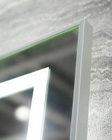 Зеркало BelBagno Kraft 50 SPC-KRAFT-500-900-LED-TCH-WARM с подсветкой Сатин с сенсорным выключателем и подогревом стекло