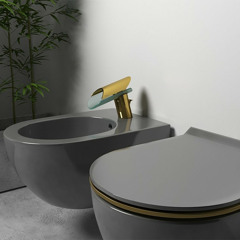 Смеситель для биде Paini Morgana 73OP306VR Золото глянцевое