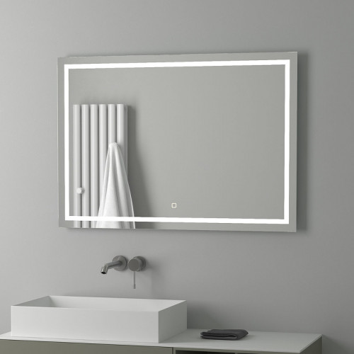 Зеркало Evoform Ledline 70x100 BY 2437 с подсветкой 29.5 W - сенсорный выключатель стекло