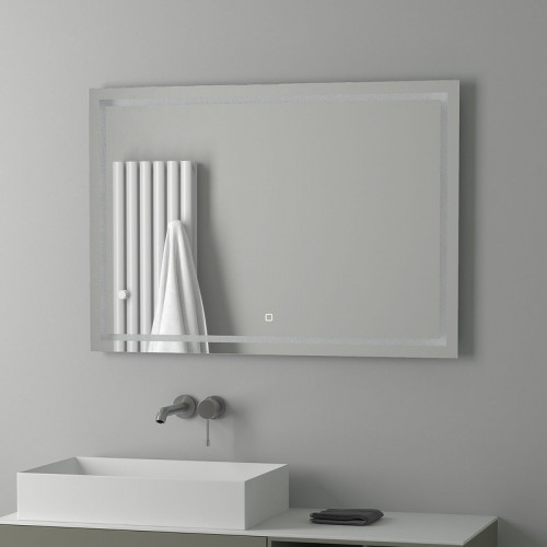 Зеркало Evoform Ledline 70x100 BY 2437 с подсветкой 29.5 W - сенсорный выключатель стекло