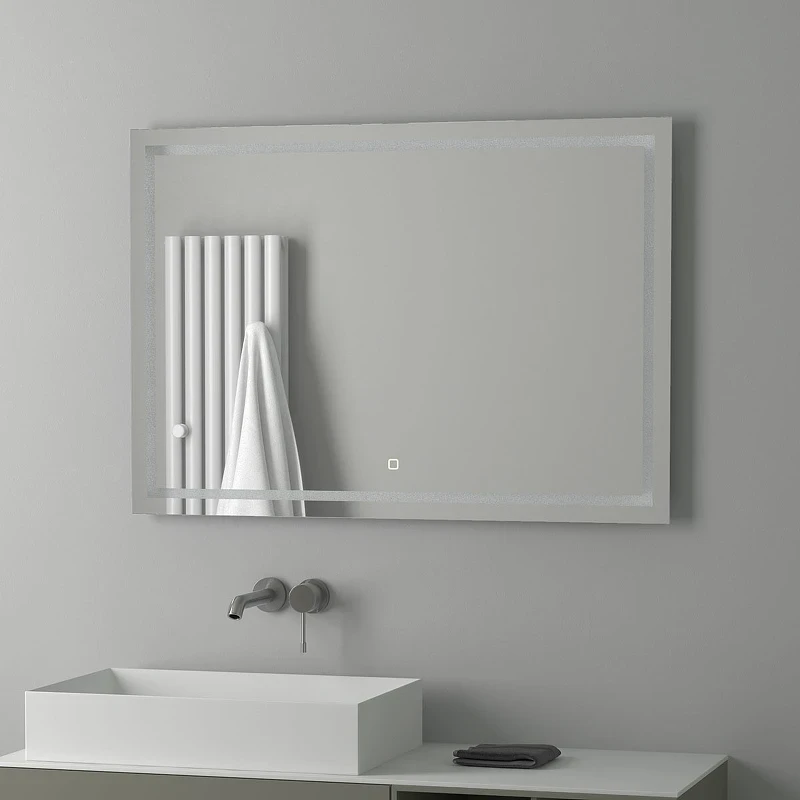 Зеркало Evoform Ledline 70x100 BY 2437 с подсветкой 29.5 W - сенсорный выключатель стекло