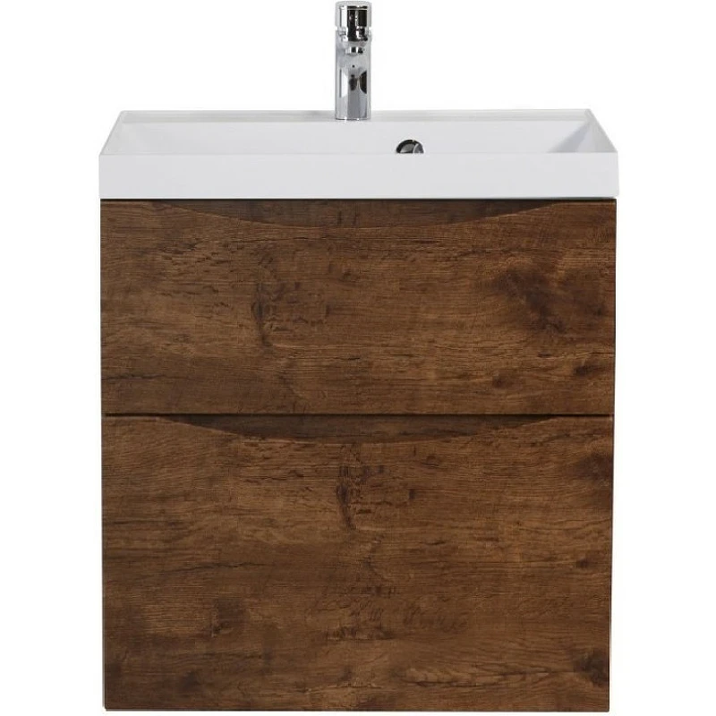 Тумба под раковину BelBagno Marino 60 MARINO-H60-600-2C-SO-RW-P подвесная Rovere Moro МДФ / ЛДСП