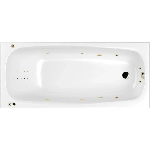 Акриловая ванна Whitecross Layla Slim 170x75 0122.170075.100.SMARTNANO.GL с гидромассажем