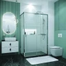 Душевой уголок Grossman Style 130x100 120.K33.05.1310.10.00 профиль Хром стекло прозрачное