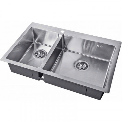 Кухонная мойка ZorG Steel Hammer 78 SH 78-2-51-R Нержавеющая сталь нержавеющая сталь встраиваемый