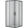 Душевой уголок Cezares Eco 90x90 ECO-O-A-2 профиль Черный стекло прозрачное