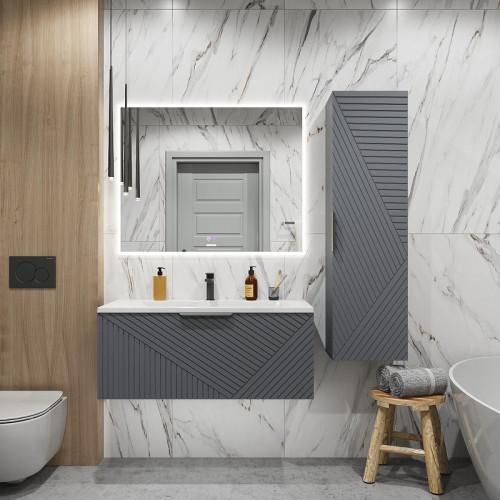 Тумба под раковину Grossman Блисс 100 1010048 цвет Графит