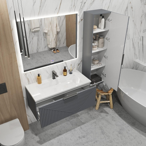 Тумба под раковину Grossman Блисс 100 1010048 цвет Графит