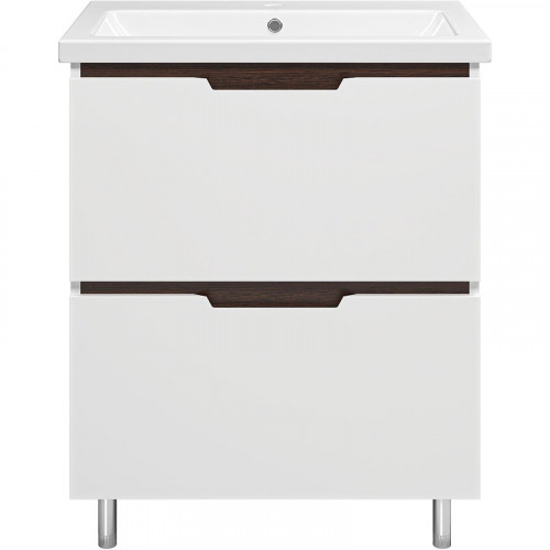 Тумба с раковиной Misty Лайм 70 УТ000001175 Белая