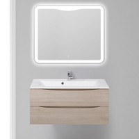 Тумба под раковину BelBagno Marino 100 MARINO-1000-2C-SO-RG-P подвесная Rovere Grigio МДФ / ЛДСП