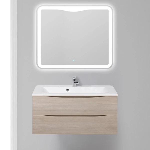 Тумба под раковину BelBagno Marino 100 MARINO-1000-2C-SO-RG-P подвесная Rovere Grigio МДФ / ЛДСП