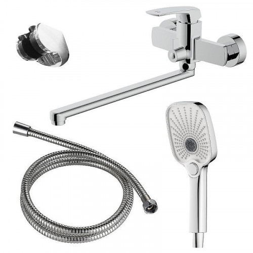 Смеситель для ванны Azario Conda AZ-K1711 универсальный цвет Хром