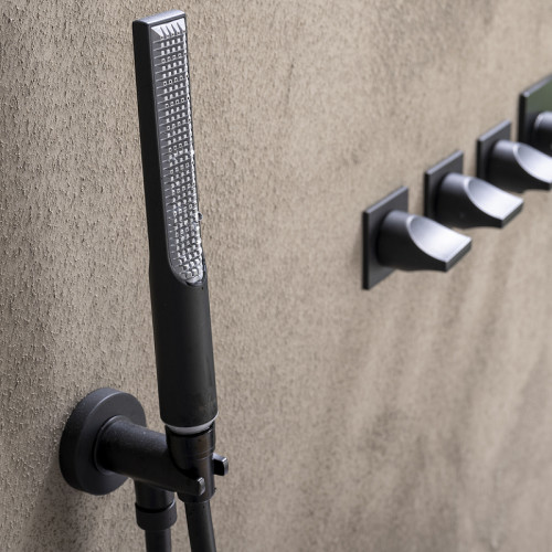 Душевой гарнитур Bossini Apice CE3004C.073 Черный матовый латунь
