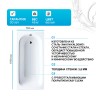 Стальная ванна Kaldewei Saniform Plus 373-1 170x75 112600013001 с покрытием Easy-clean