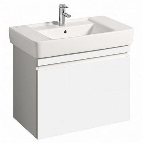 Тумба под раковину Geberit Renova Nr.1 Plan 80 869850000 подвесная Белая глянцевая