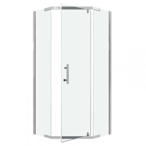 Душевой уголок Niagara Eco 90х90 NG-1009-14D профиль цвет Хром стекло прозрачное