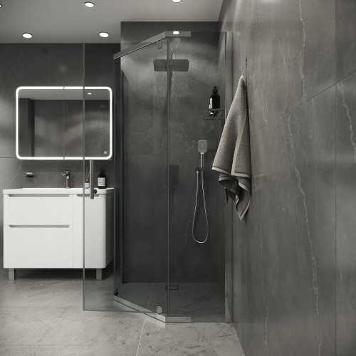 Душевой уголок Niagara Eco 90х90 NG-1009-14D профиль цвет Хром стекло прозрачное