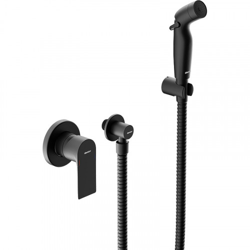 Гигиенический душ со смесителем Damixa Apollo 477510300 Черный матовый латунь встраиваемый