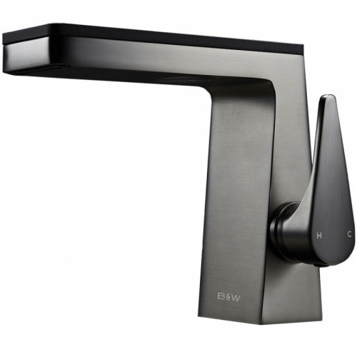 Смеситель для раковины Black&amp;White Universe 7330u Темно-серый матовый Гранит