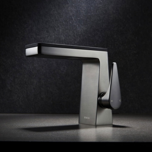 Смеситель для раковины Black&amp;White Universe 7330u Темно-серый матовый Гранит