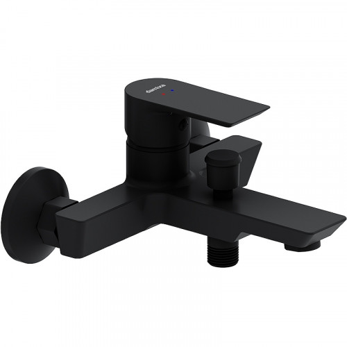 Смеситель для ванны Damixa Apollo 471000300 Черный матовый латунь на стену