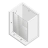 Душевая дверь New Trendy New Soleo Chrome 110 D-0157A профиль Хром стекло прозрачное