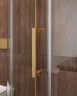 Душевой уголок Cezares Molveno 110x90 MOLVENO-RH-1-110/90-C-BORO-IV профиль Брашированное золото стекло прозрачное