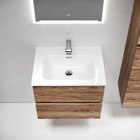 Тумба под раковину Sancos Urban 60 UR60ECH подвесная Дуб чарльстон МДФ / ЛДСП