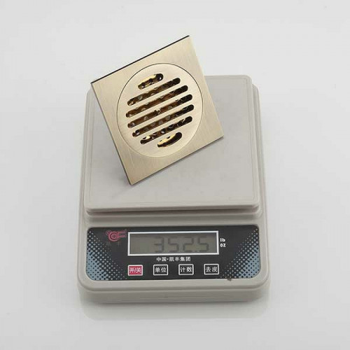 Душевой трап Gappo G81001-4 с решеткой Бронза