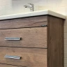 Тумба с раковиной Comforty Никосия 70H 00-00008854 Дуб темный МДФ / ЛДСП