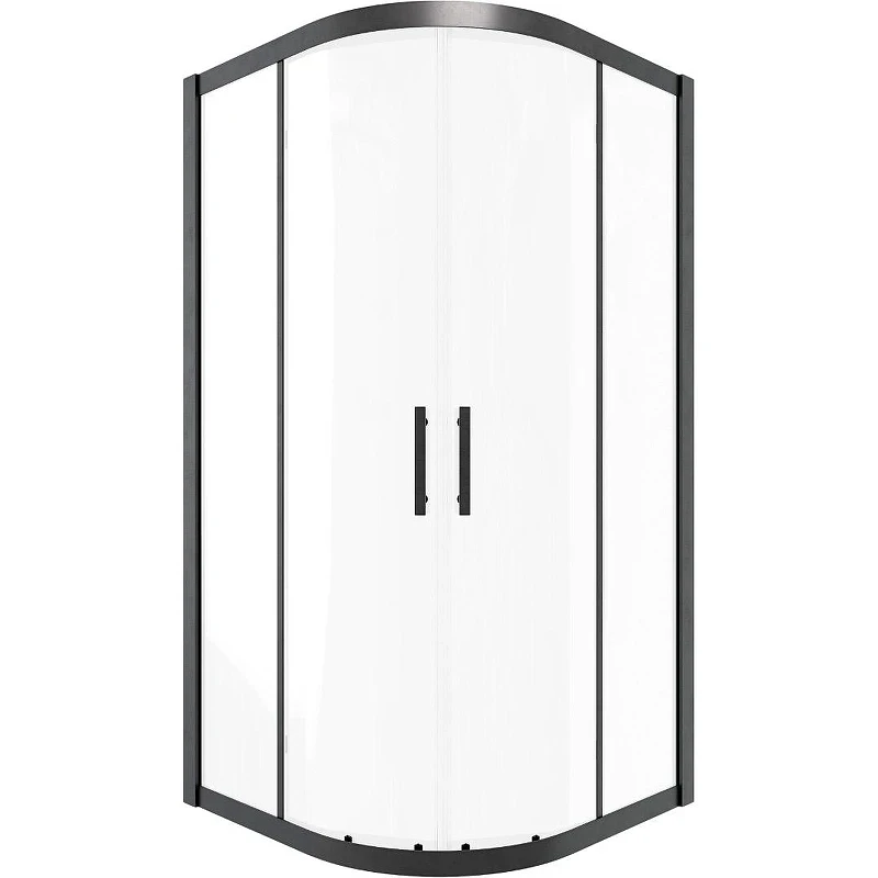 Душевой уголок Timo TPSS-90/03C-8 900x900x2000 T46 раздвижной профиль Черный стекло прозрачное
