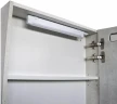 Зеркальный шкаф Comforty Никосия 60 00-00014144 с подсветкой Дуб белый