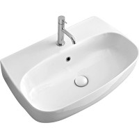 Раковина Kerasan Nolita 70 534201*1 Белая фарфор подвесная, накладная