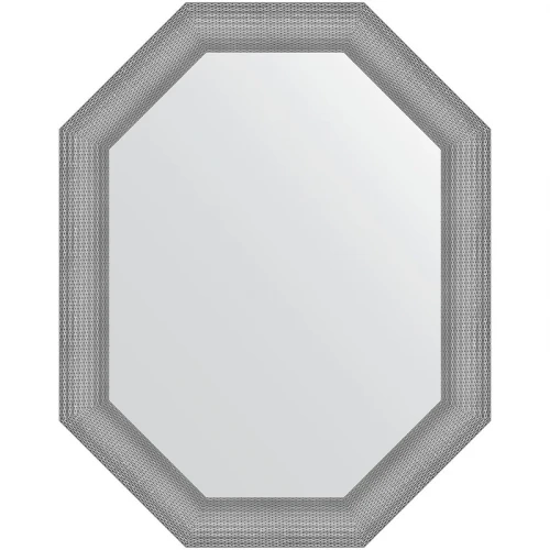 Зеркало Evoform Polygon 96х76 BY 7292 в багетной раме - Серебряная кольчуга 88 мм стекло