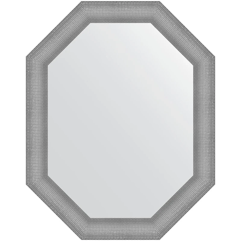Зеркало Evoform Polygon 96х76 BY 7292 в багетной раме - Серебряная кольчуга 88 мм стекло