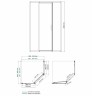 Душевой уголок WasserKRAFT Naab 90x90 86S11 профиль Хром стекло прозрачное