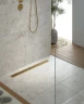 Душевой лоток Timo Drain System 90 DS230109/17 с решеткой Золото матовое